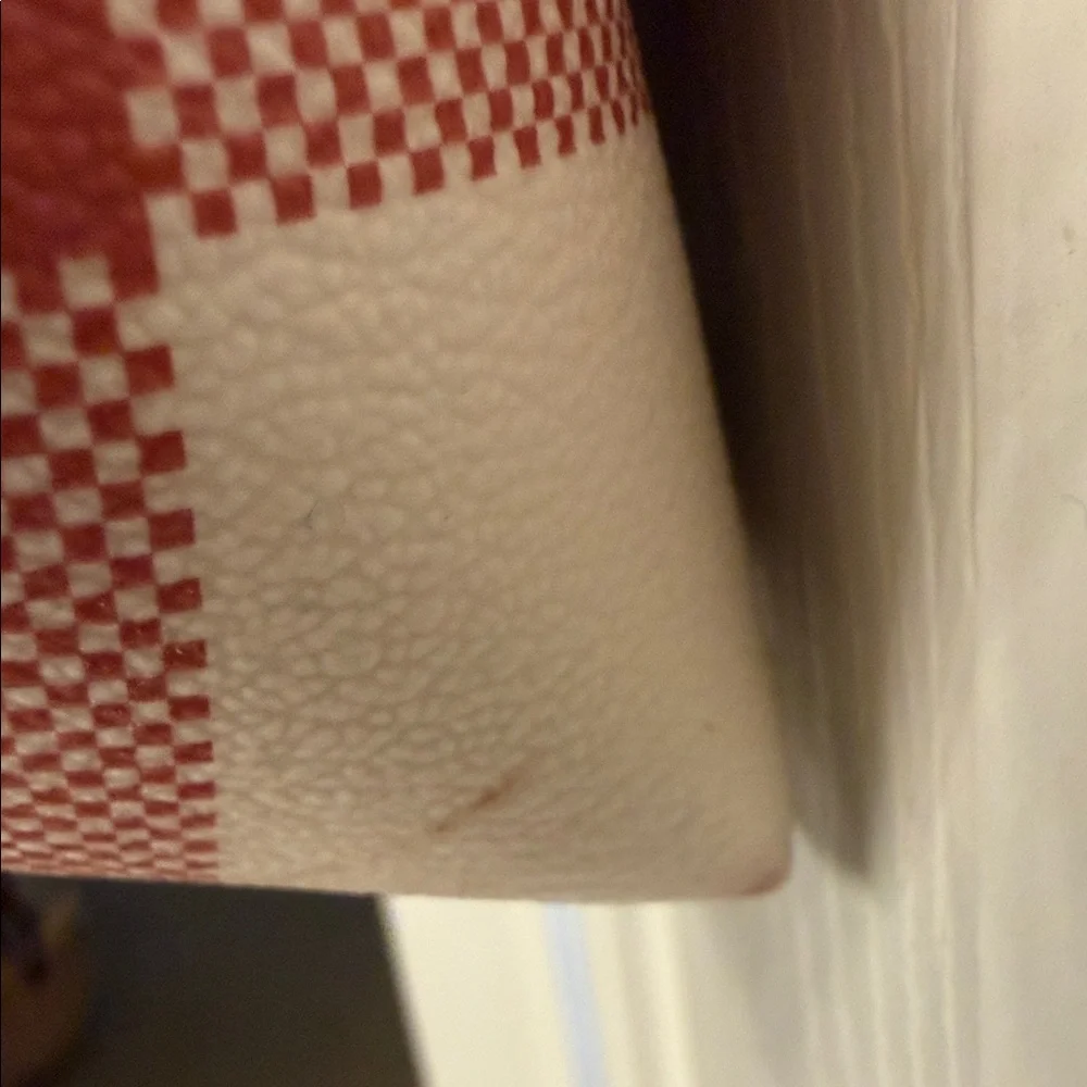 Coach Red and Cream Plaid Tote - Picture 5 of 15